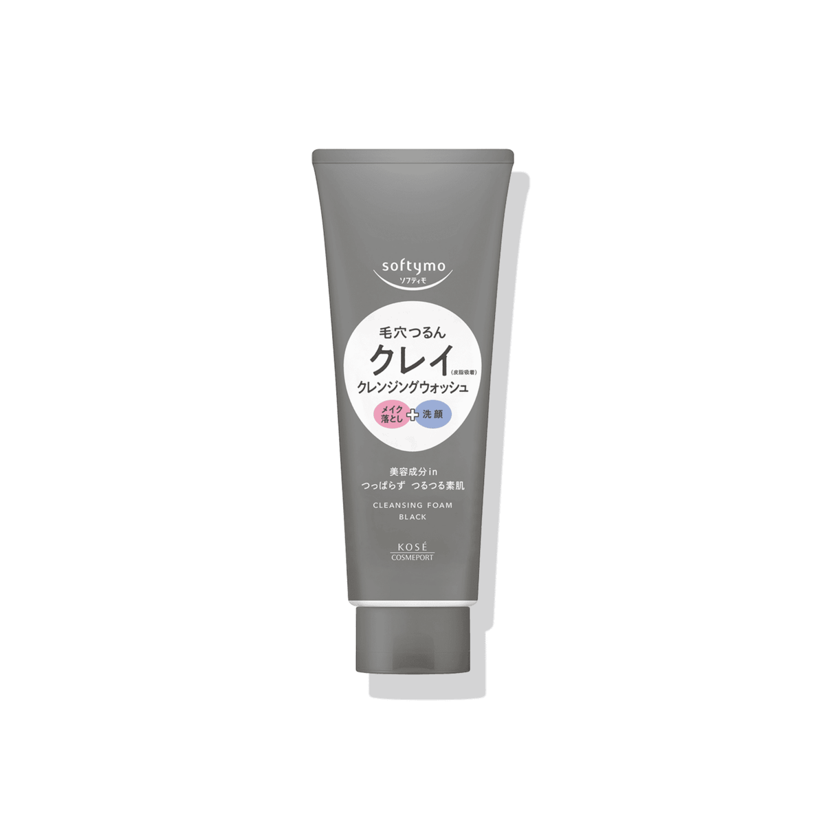 Softymo Cleansing Wash, Black (160g) by Kose Cosmeport