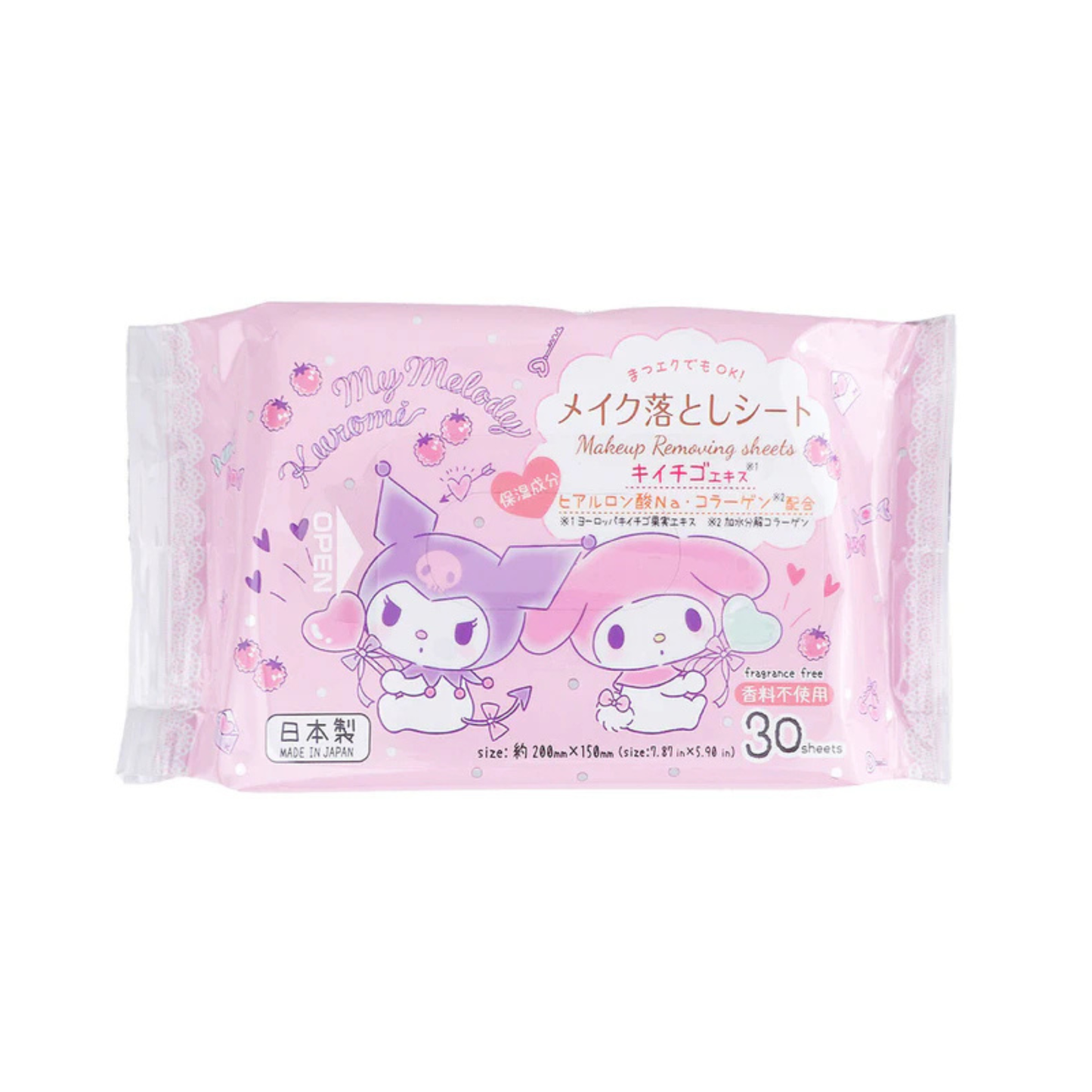 DAISO Makeup Remover Wipes My Melody 30pcs