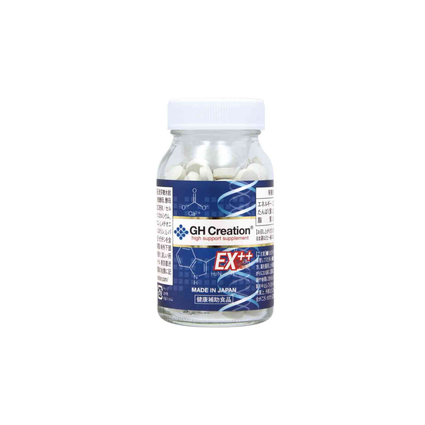 GH Creation EX+ Japanese Nutritional Support Supplement with Collagen, Coral Calcium & α-GPC (270 Tablets)