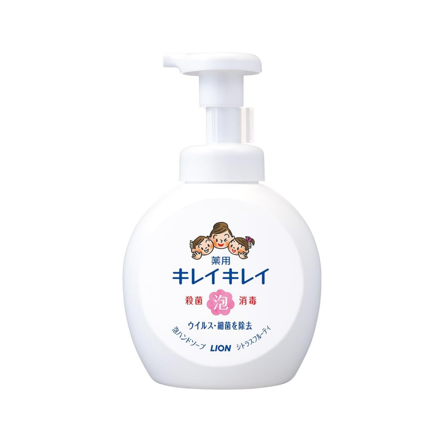 LION Kirei Kirei Medicated Foaming Hand Soap Citrus Fruity Scent 500ml